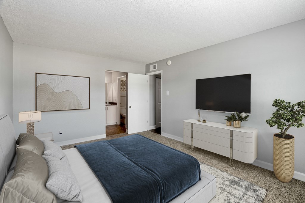 Primary bedroom with ensuite bathroom