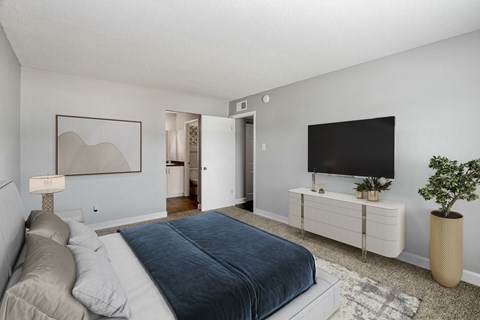 Primary bedroom with ensuite bathroom