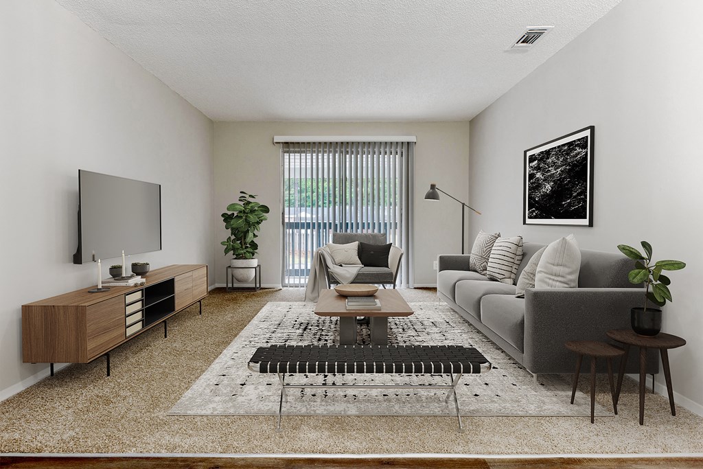 living room at Sage Hill Apartments in Mobile, AL