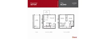A floor plan for a home with a garage, second floor, and third floor.