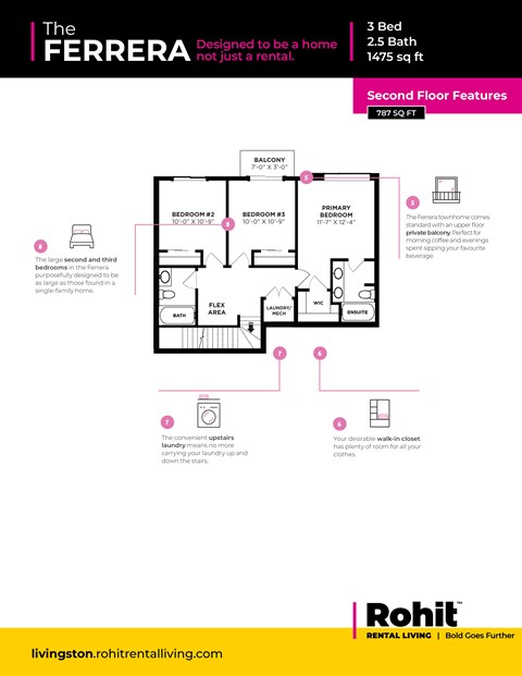 A living room layout for a 3 bedroom, 2.5 bath home by Rohit.