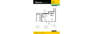A floor plan for a rental apartment from Rent It Living.