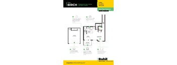 A floor plan for a rental apartment from Rohit Rental Living.