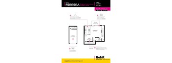A poster advertising a 3 Bedroom, 2.5 Bath property with a garage and main floor features.