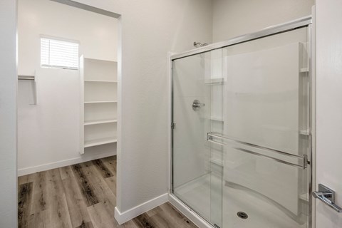 Walk in showers at LINQ at South Mountain, Arizona