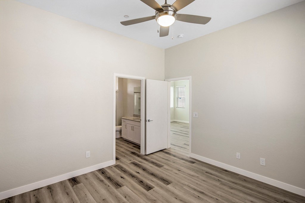 Linq at south mountain bedroom with wood floors