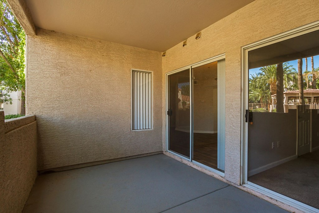 Large Private Patio accessible from Dining Room and Bedroom
