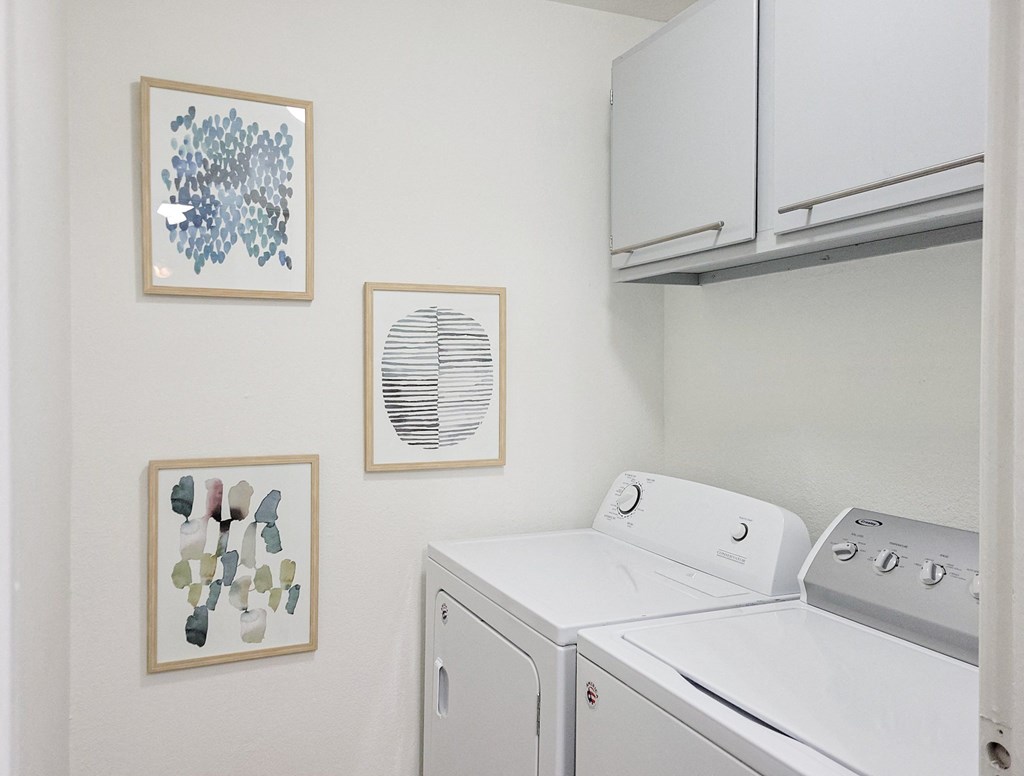 In unit washer and dryer