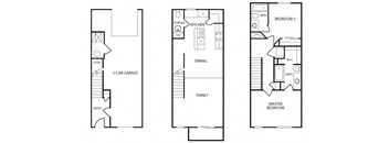 2 Bedroom 2.5 Bath