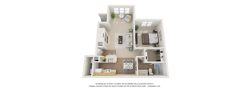 1 bed 1 bath Retreat Floor Plan at Enclave at Paradise Valley, Arizona