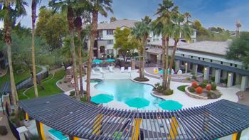 Pool And Sundecks Aerial View at Sky at P83, Peoria