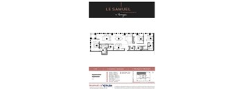 A floor plan for the LE SAMUEL apartments by NEXAR.