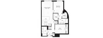 B01  One Bedroom Den