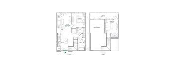 A11Loft Floor Plan at The Ace, Richmond, VA