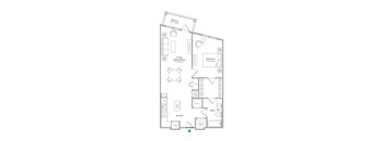 A14 Floor Plan at The Ace, Richmond, VA
