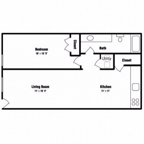 1 Bedroom/1 Bathroom