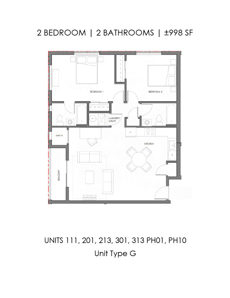 Two Bedroom Two Bath