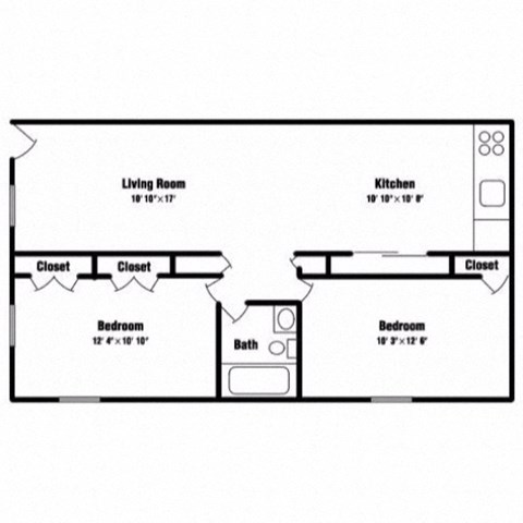 2 Bedroom/1 Bathroom