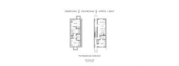 Three Bedroom Two Bath Residences