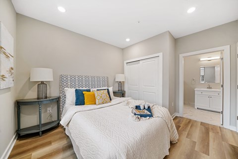 Bedroom with bathroom