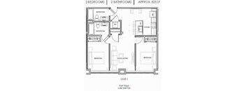 Two Bedroom Two Bath Lofts
