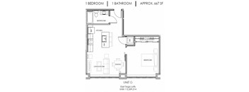 One Bedroom One Bath Lofts