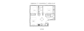 the floor plan of the apartment