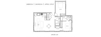 the floor plan of the condo