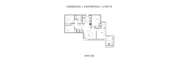 Four Bedroom Two Bath