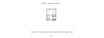 Studio - 465 Square Feet