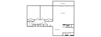 Two Bedroom One Bath Small