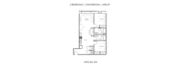 One Bedroom One Bath Large