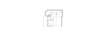 2 Bedroom 1 Bath Deluxe with Balcony