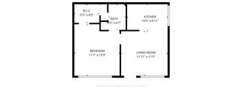 A black and white floor plan of a house with labeled rooms.