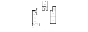 A floor plan for a two-story home with a garage.