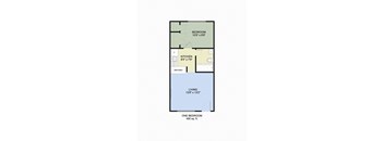 Campus Walk floor plan 1BR