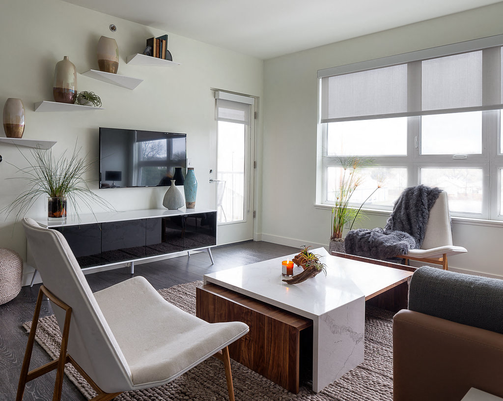 Modern Luxury Living Space with Private Balcony