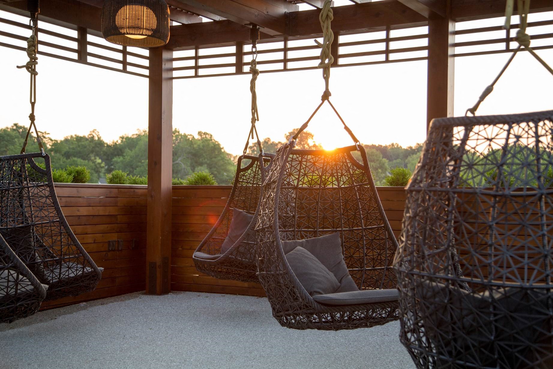 Club Woodside Sky Chairs Pool Cabana