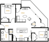 2 Bedroom 1 Bathroom