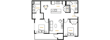 2 Bedroom 2 Bathroom