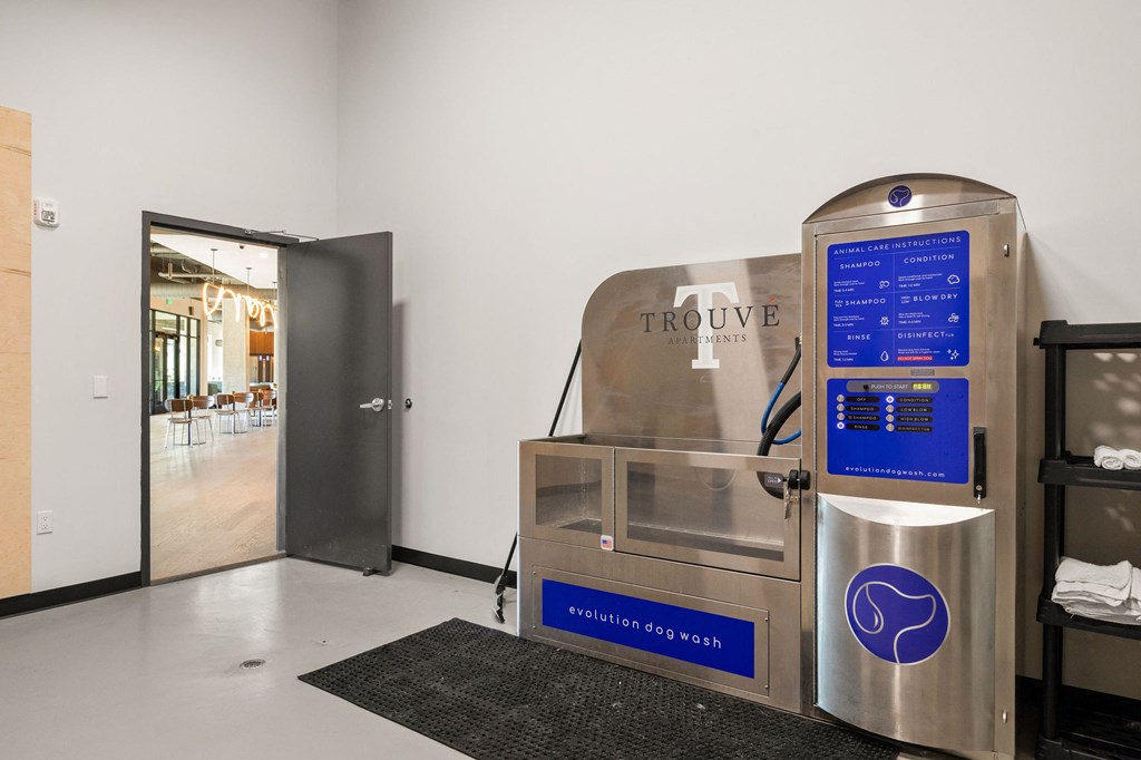 a vending machine in the lobby of a hotel