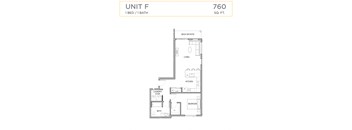 1 Bedroom 1 Bathroom F