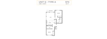 2 Bedroom 2 Bathroom G