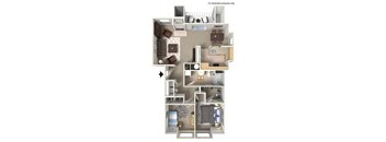 2 Bed 1 Bath Glacier