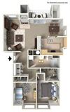 2 Bed 1 Bath Glacier