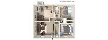 2 Bed Garden Basement