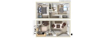 2 Bed Townhouse with W/D hook up