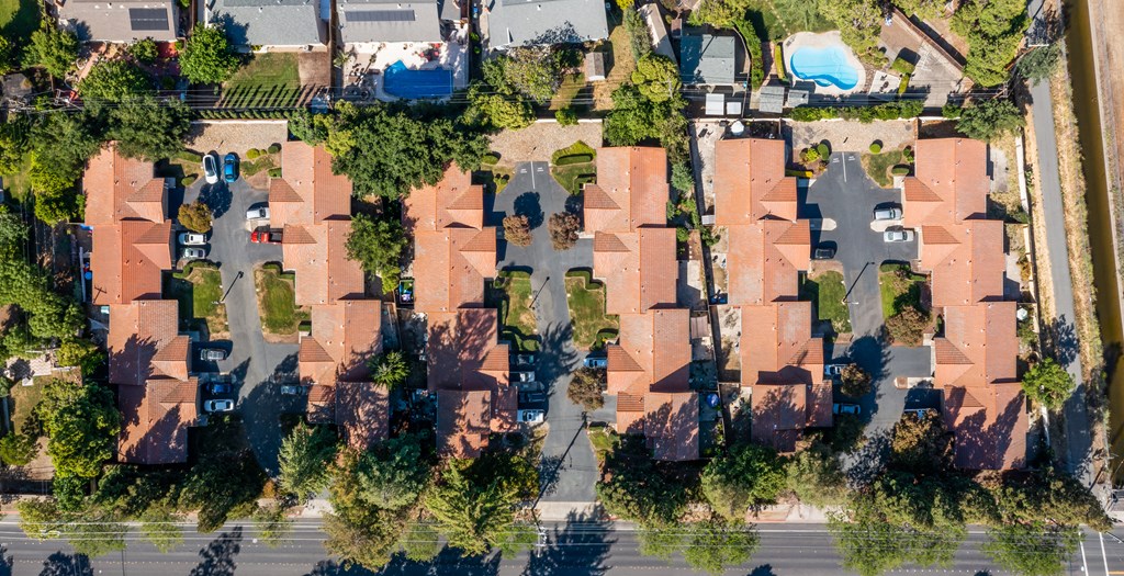an aerial view of Oak Grove Terrace 94518, California, Oak Grove Rd, Concord