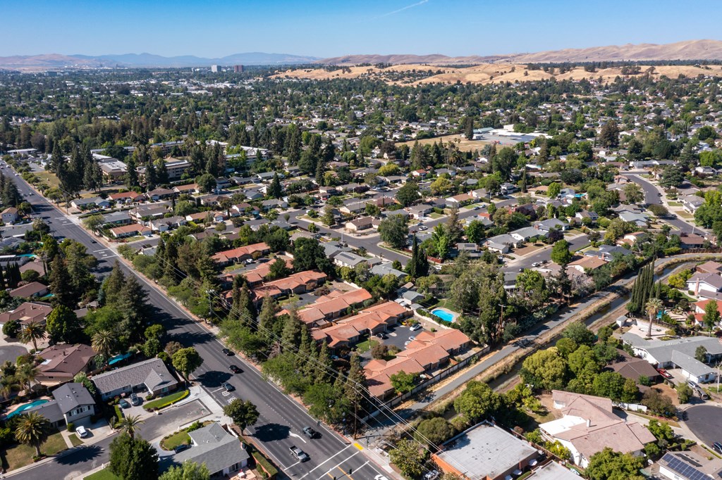 an aerial view of Lime Ridge neighborhood at Oak Grove Terrace, CA, Oak Grove Rd