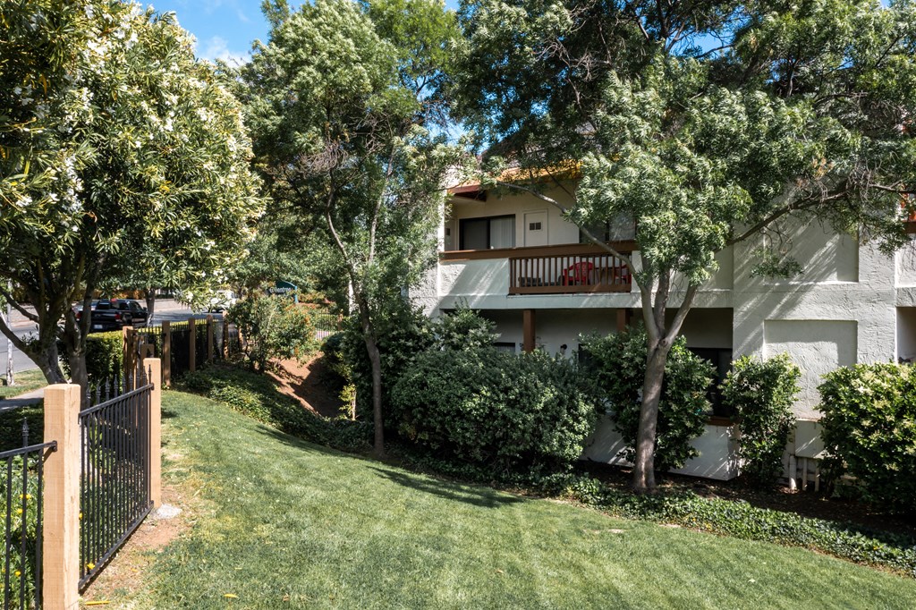 Property Backyard at Greentree Terrace Apartments, CONCORD, CA, 94521